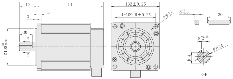 三相130步进91抖音APP下载外形尺寸图
